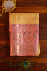 Yellow Manipuri Kota Saree – Birds & Flowers