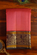 Crimson Red Pure Kanjivaram Silk Saree