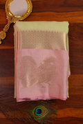 Pista Green Manipuri Kota Saree – Peacock Motif — Manipuri Kota