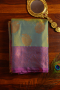 Sea Green Katan Silk Banarasi Saree — Katan Silk