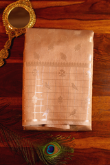 Champagne Beige Tussar Silk Saree