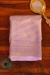 Lavender Tissue Tussar Silk Saree