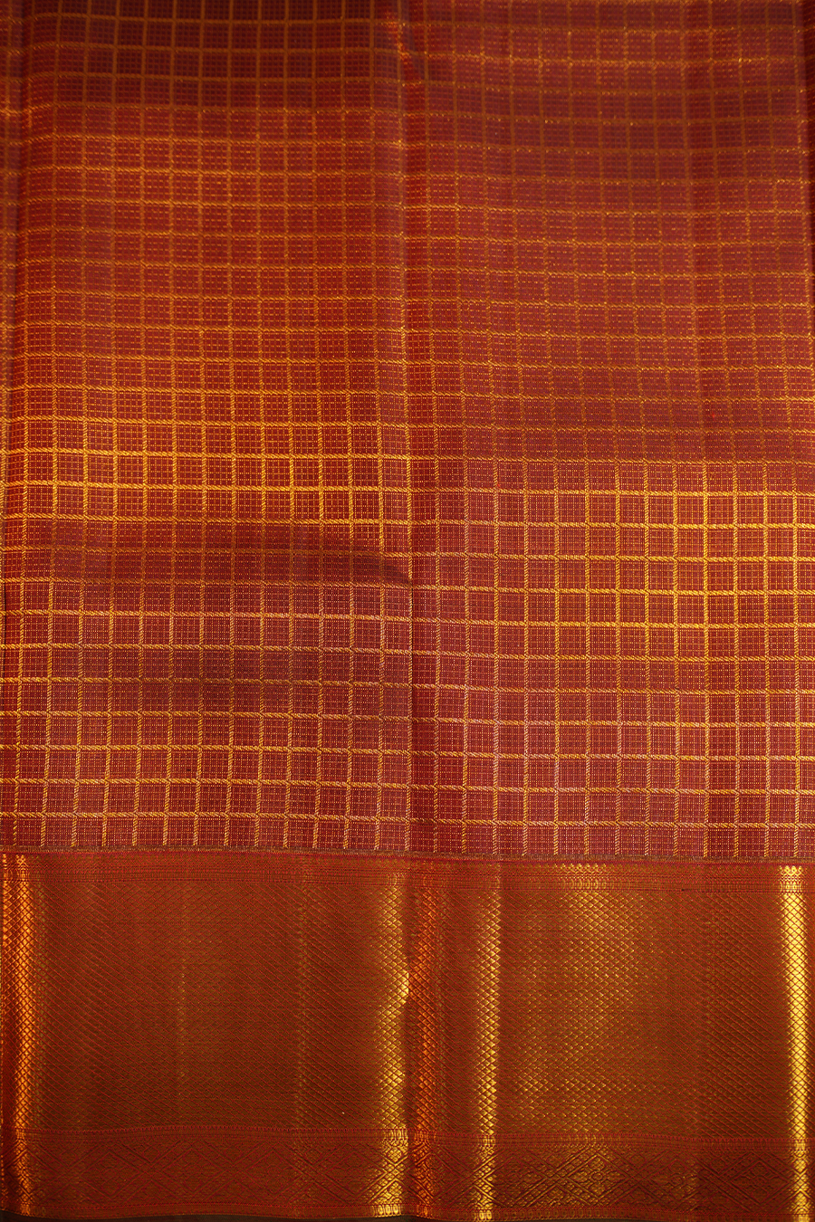 Coffee Brown Pure Kanjivaram Silk Saree — view 2