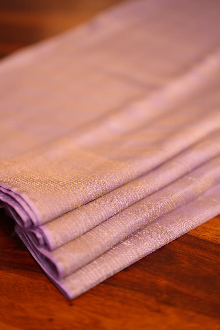 Lavender Tissue Tussar Silk Saree