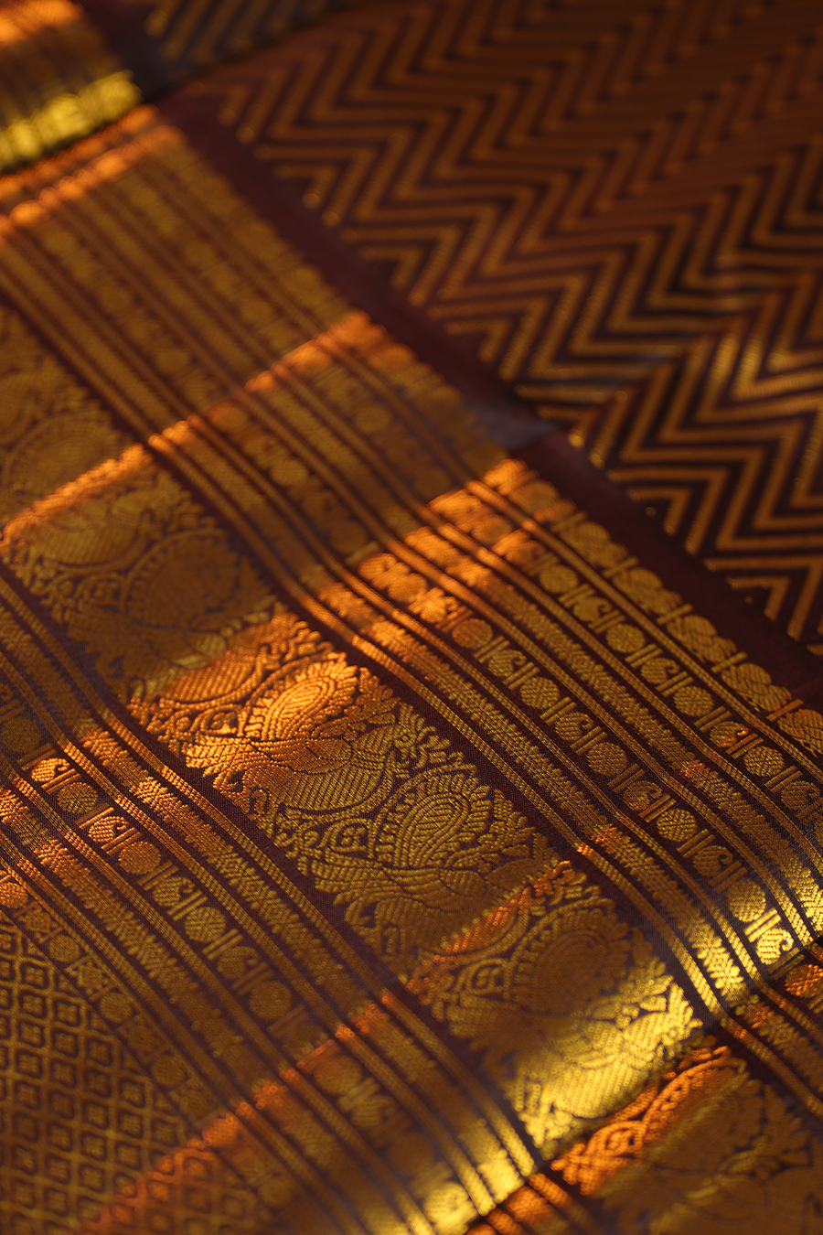 Classic Black Pure Kanjivaram Silk Saree — view 4