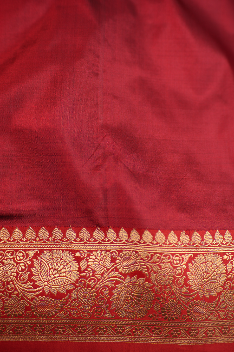 Emerald Green Pure Katan Silk Banarasi Saree — view 3