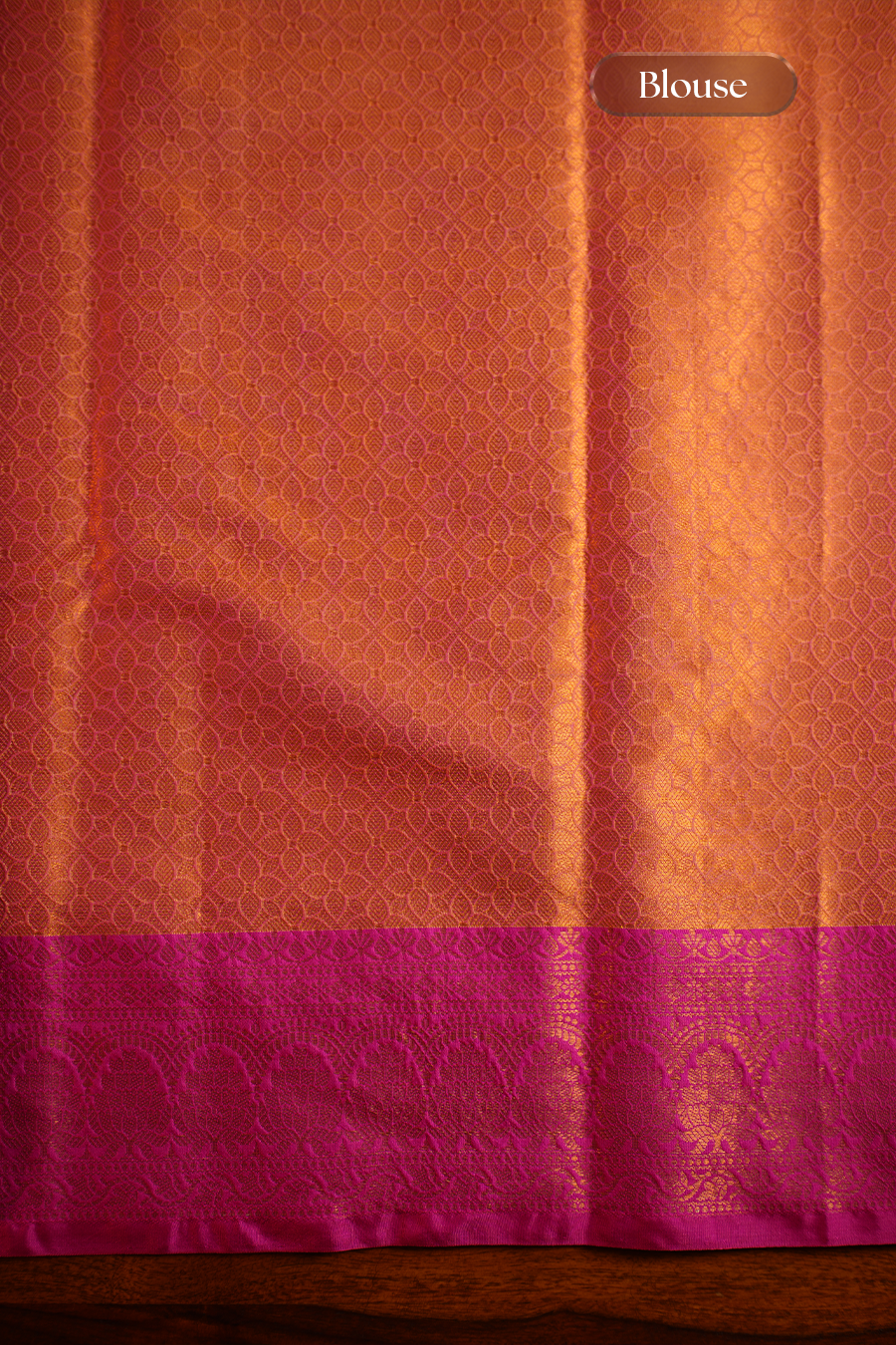 Parrot Green Katan Silk Banarasi Saree — view 6