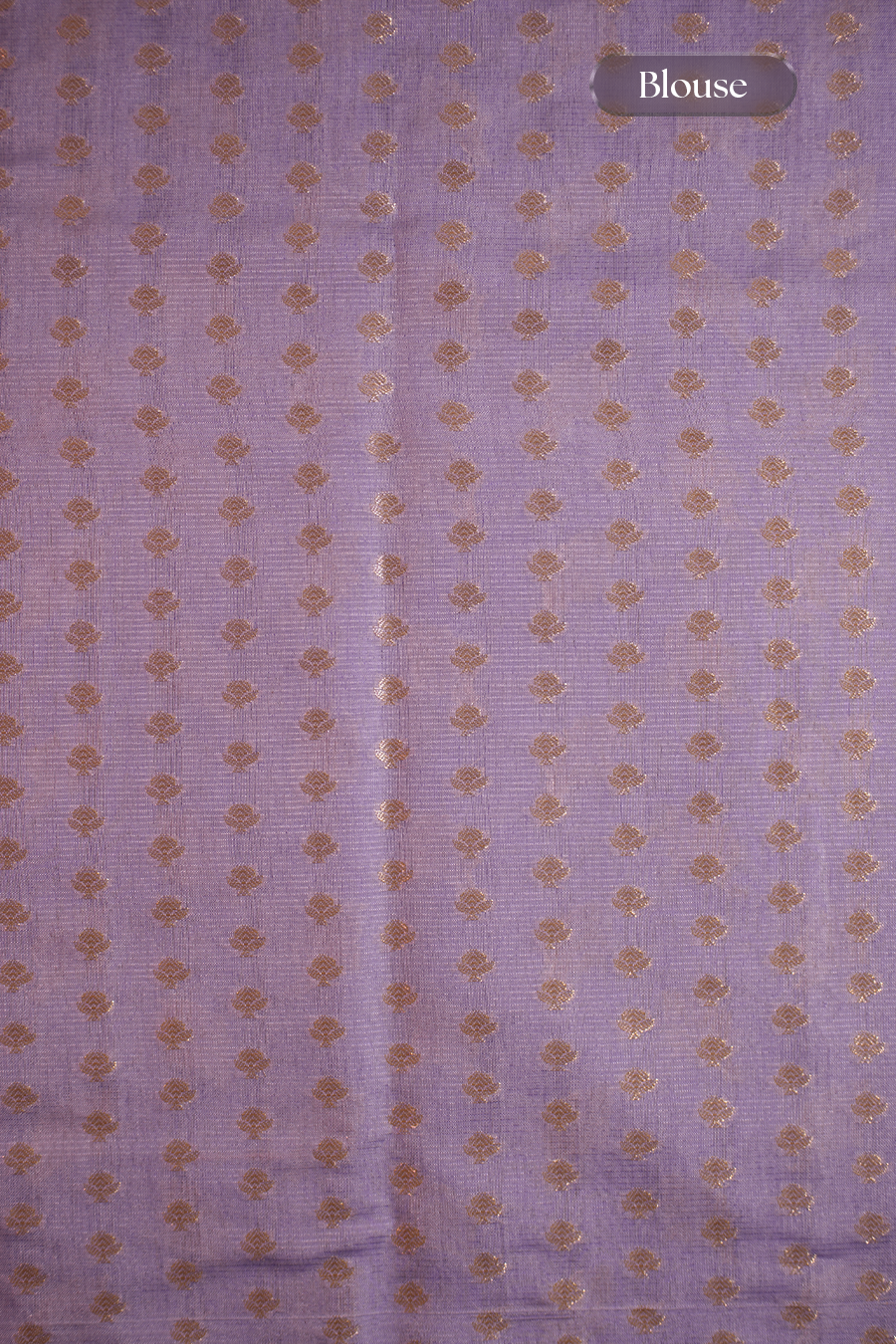 Lavender Tussar Silk Saree — view 6