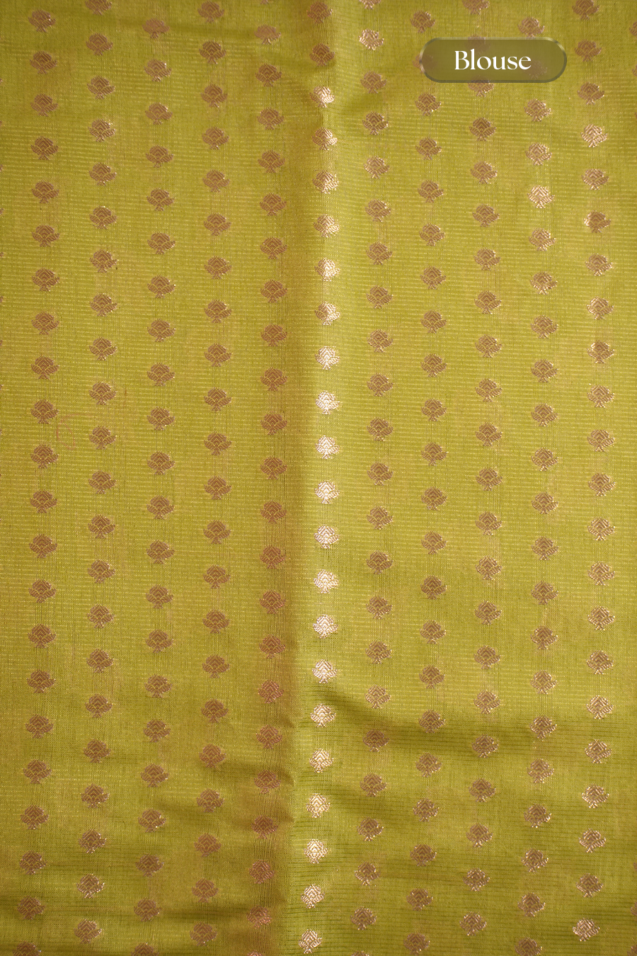 Pistachio Green Tussar Silk Saree — view 6