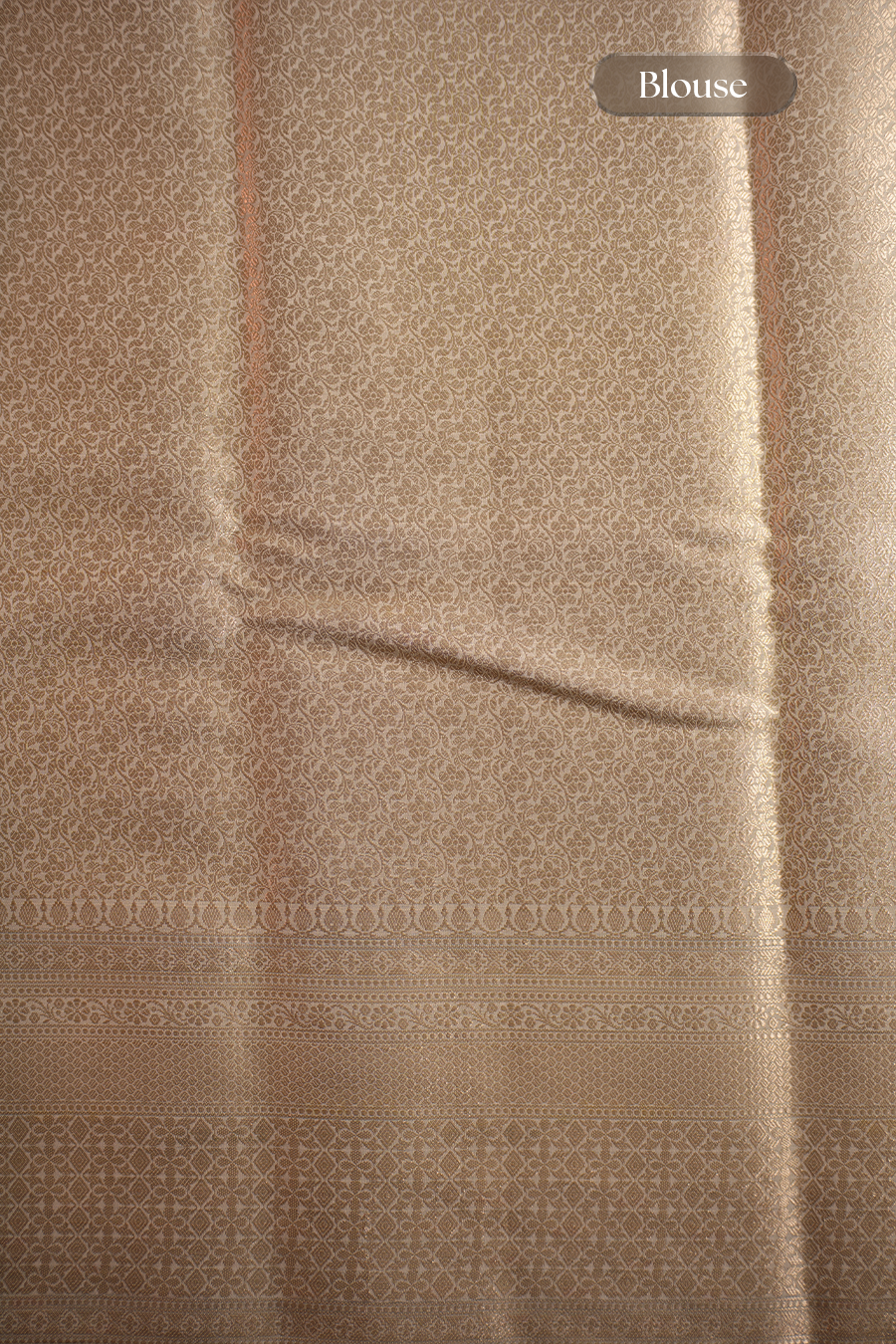Powder Blue Chiniya Silk Saree — view 6