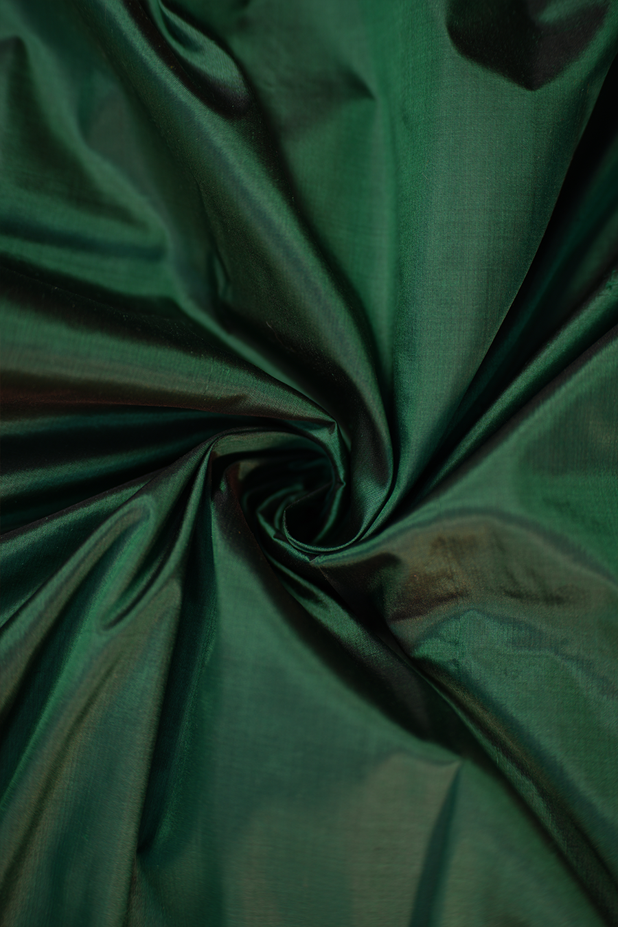Emerald Green Pure Katan Silk Banarasi Saree — view 6